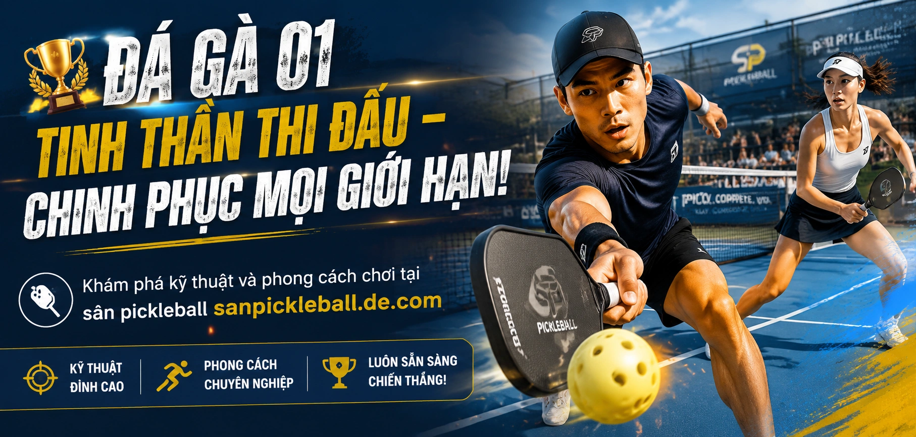 Không gian đá gà trực tuyến trên sanpickleball.de.com