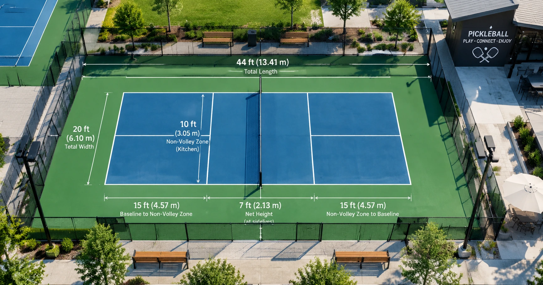 Thi công sân pickleball: Hướng dẫn xây dựng sân pickleball tiêu chuẩn và diện tích sân pickleball chuẩn xác - image 3